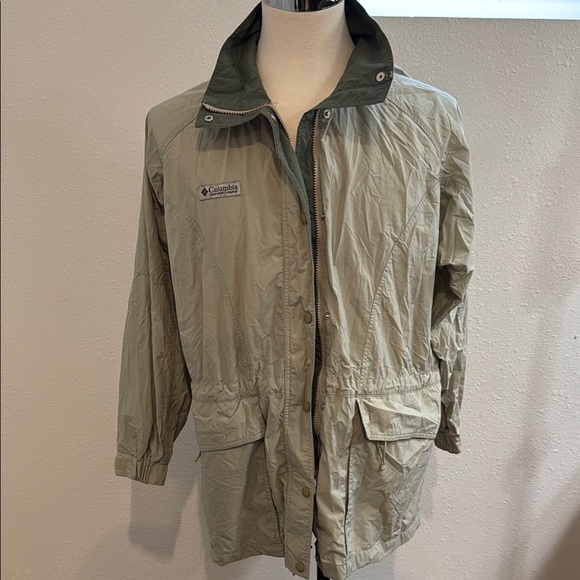 Columbia Green Lightweight Utility Jacket - Picture 1 of 9